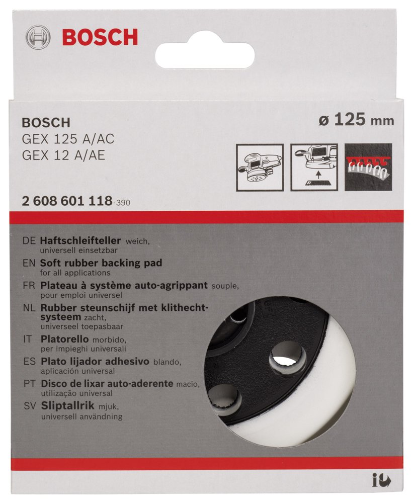 Bosch Zımpara Tabanı 8D-Y 125mm GEX12..A/AE/AC
