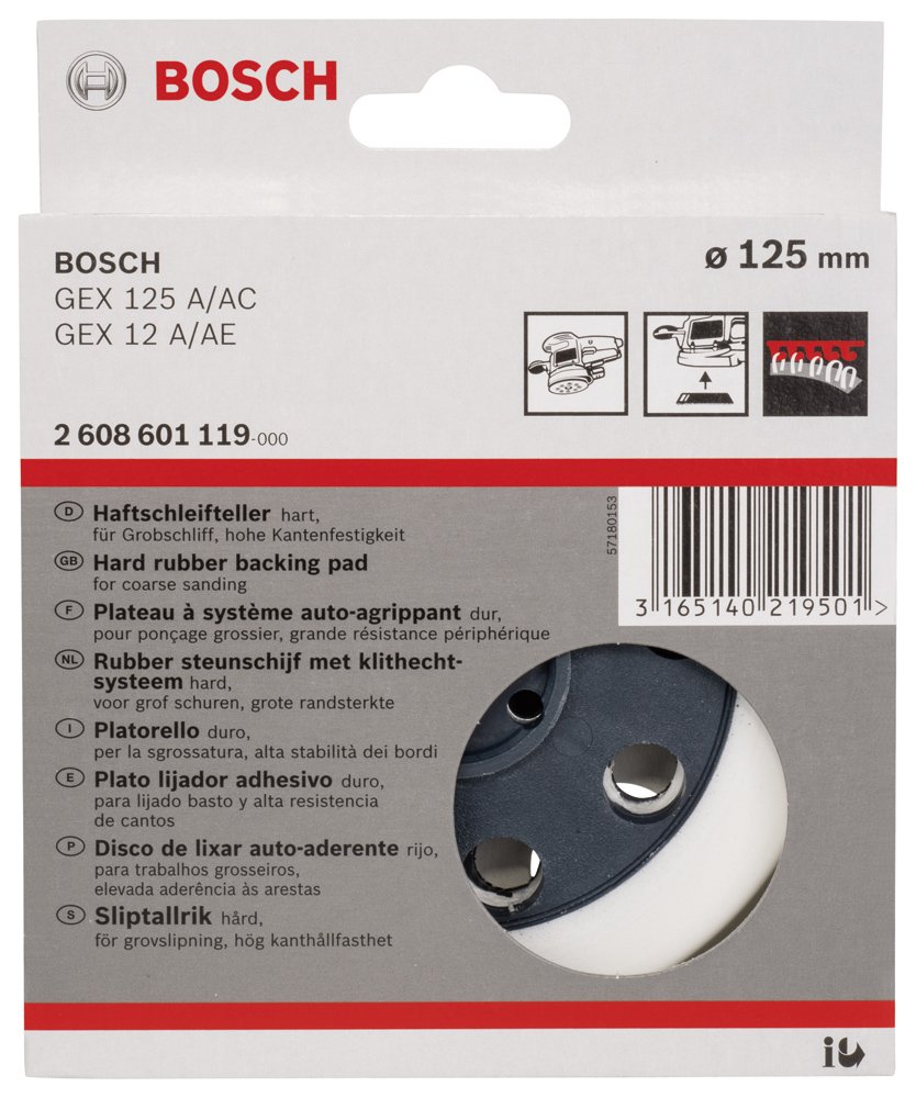 Bosch Zımpara Tabanı 8D-S 125mm GEX12..A/AE/AC