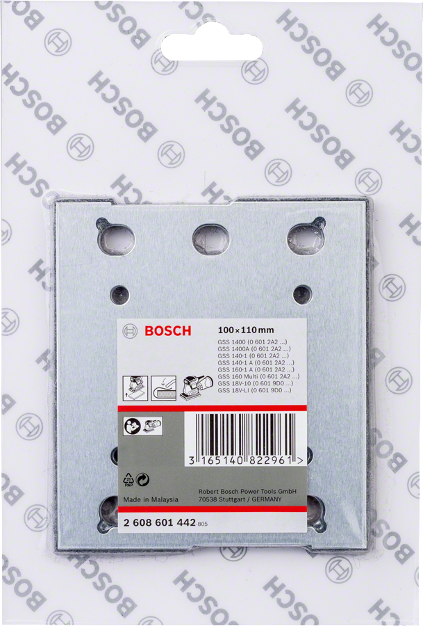 Bosch Zımpara Tabanı Keçeli 100x110mm GSS…