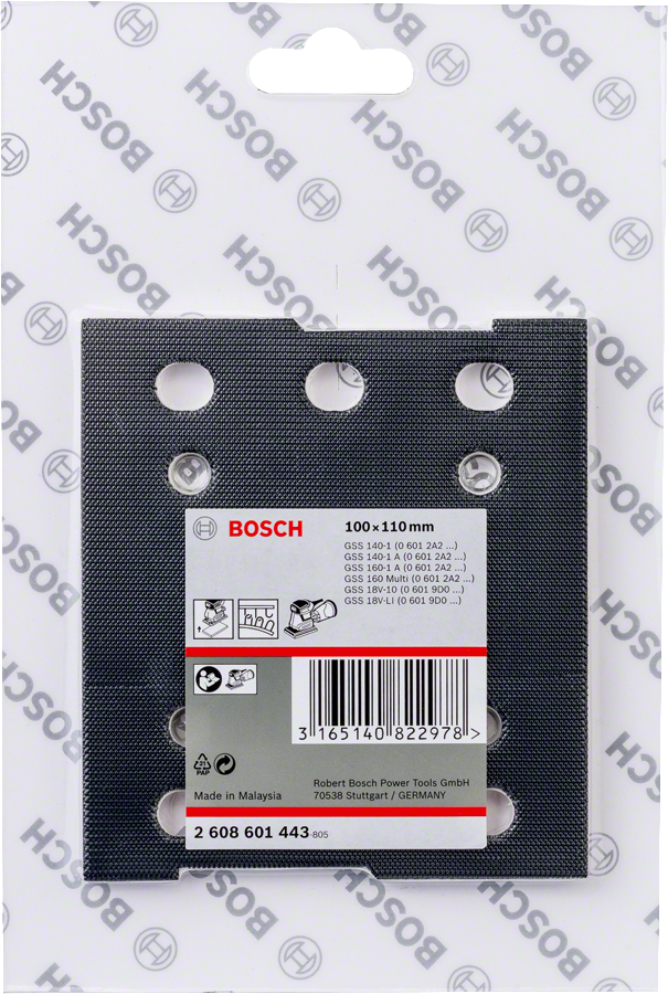 Bosch Zımpara Tabanı Pıtraklı 100x110mm GSS…