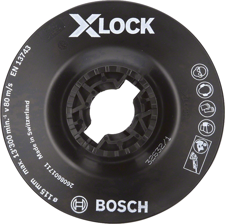 Bosch PRO X-LOCK 115 mm Fiber Disk Soft Taban