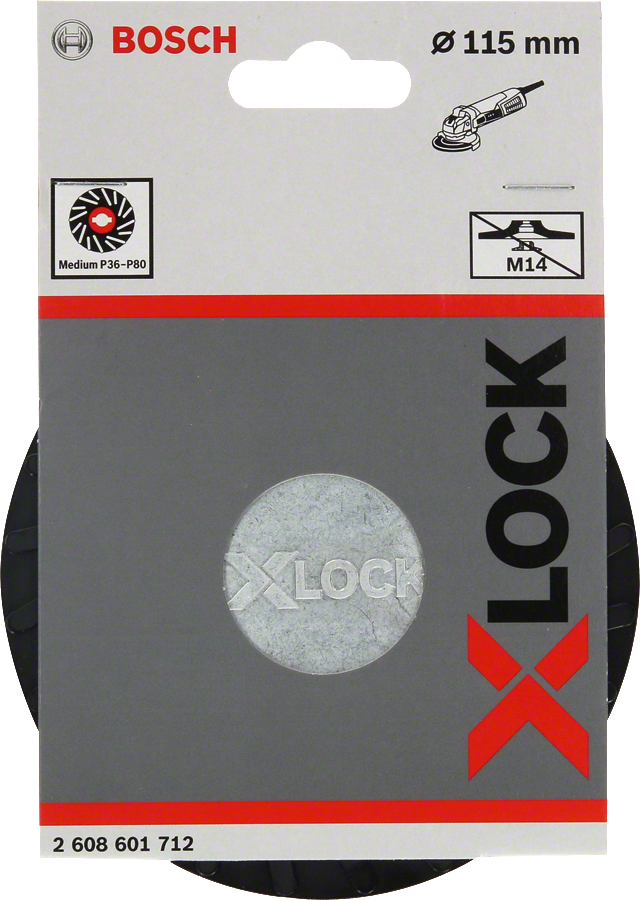 Bosch PRO X-LOCK 115 mm Fiber Disk Medium Taban