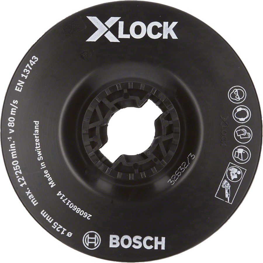 Bosch PRO X-LOCK 125 mm Fiber Disk Soft Taban
