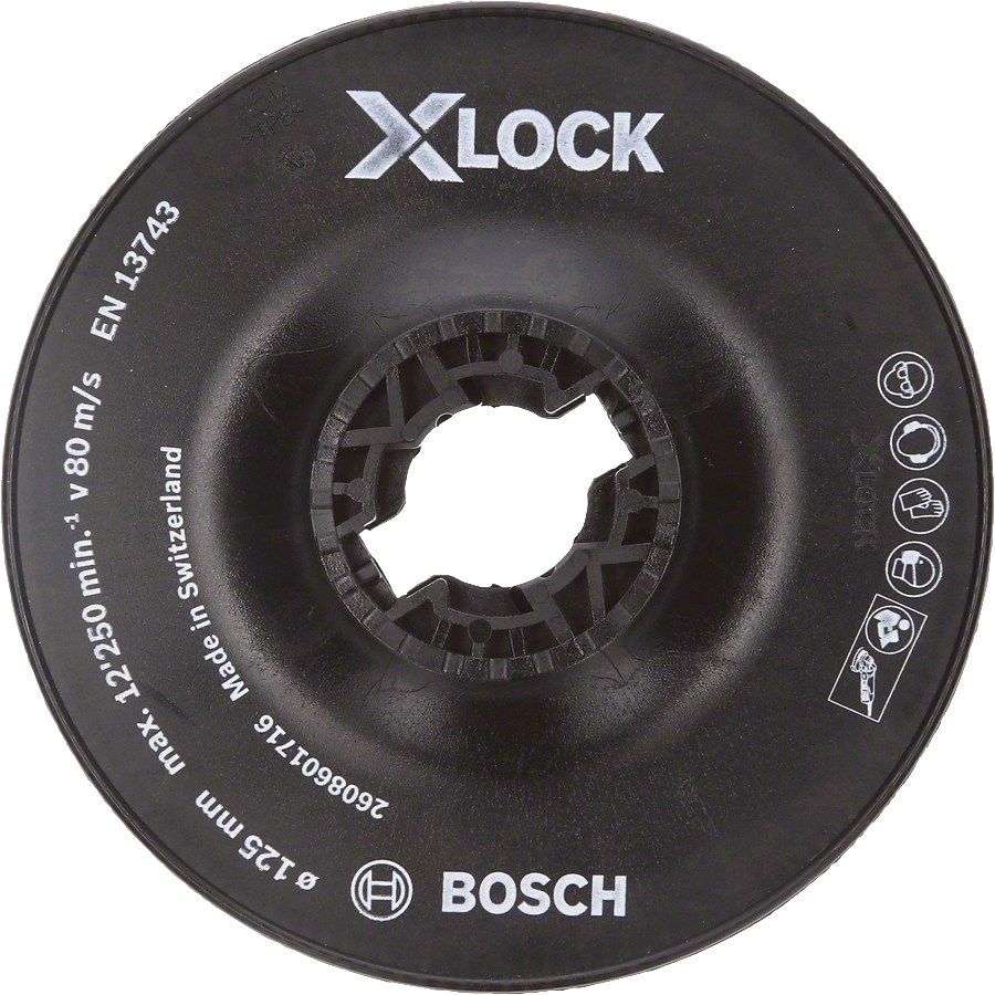 Bosch PRO X-LOCK 125 mm Fiber Disk Hard Taban