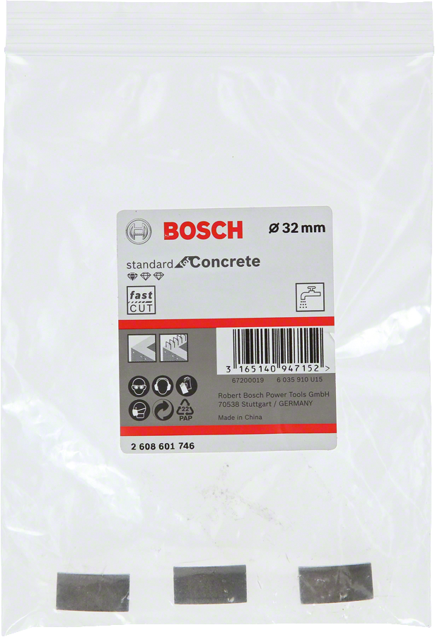 Bosch PRO Elmas Karot Segmanı Ø32mm 3 lü