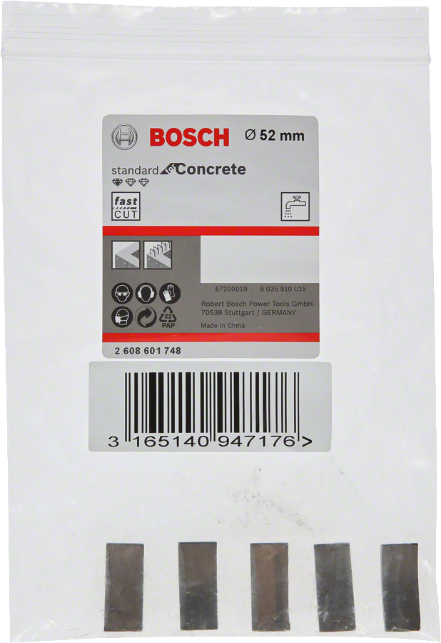 Bosch PRO Elmas Karot Segmanı Ø52mm 5 li