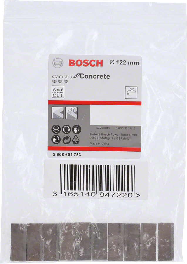 Bosch PRO Elmas Karot Segmanı Ø122mm 10 lu