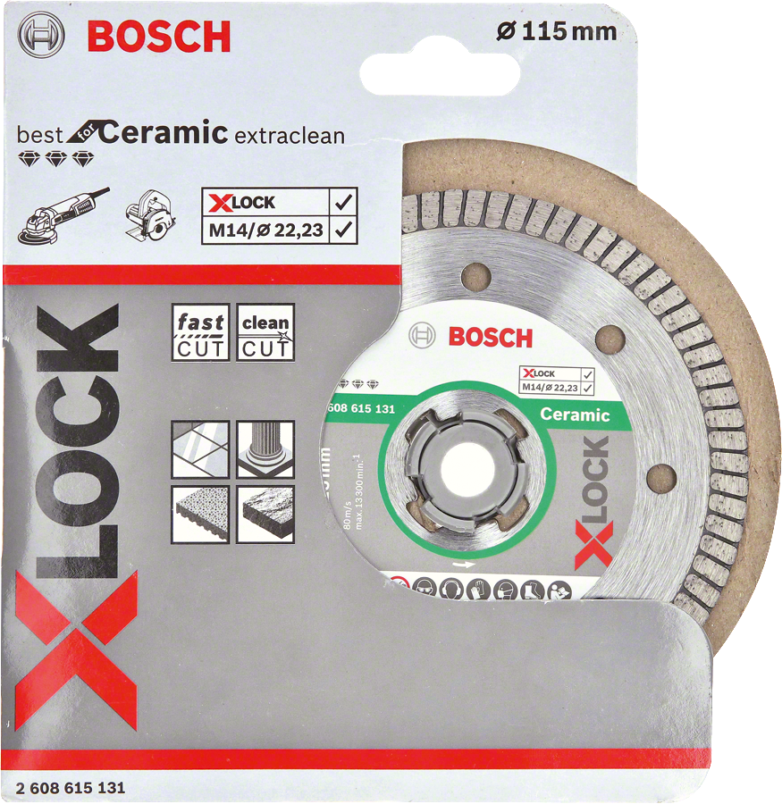 Bosch PRO Ceramic X-LOCK Elmas Kesme Disk 115mm