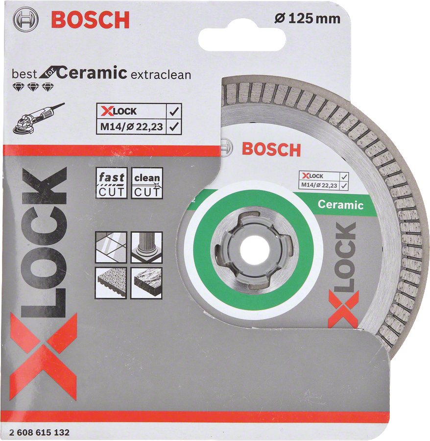 Bosch PRO Ceramic X-LOCK Elmas Kesme Disk 125mm