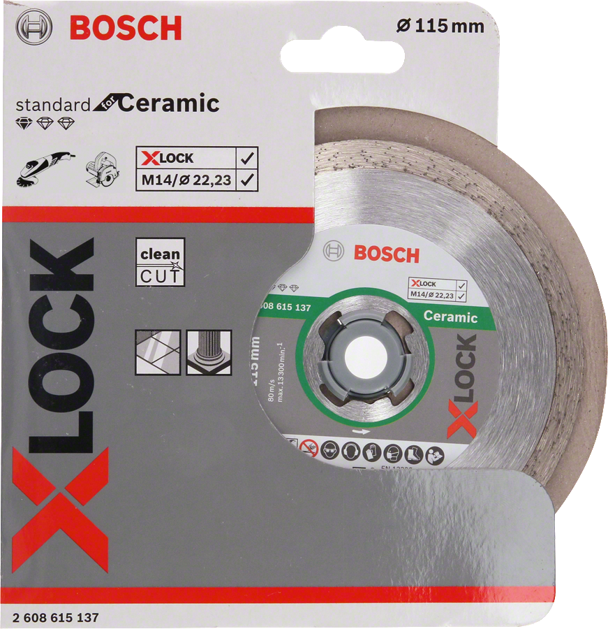 Bosch X-LOCK Elmas Kesme Disk SFCeramic 115mm