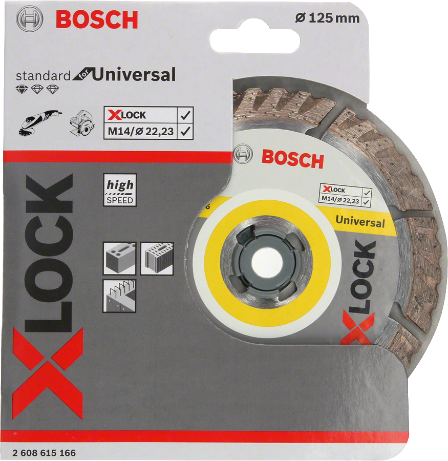 Bosch PRO Multi Material X-LOCK Elmas Kesme Disk 125mm