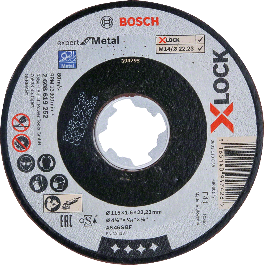 Bosch PRO Metal X-LOCK KesmeTaşı 115*1,6 mmDüz