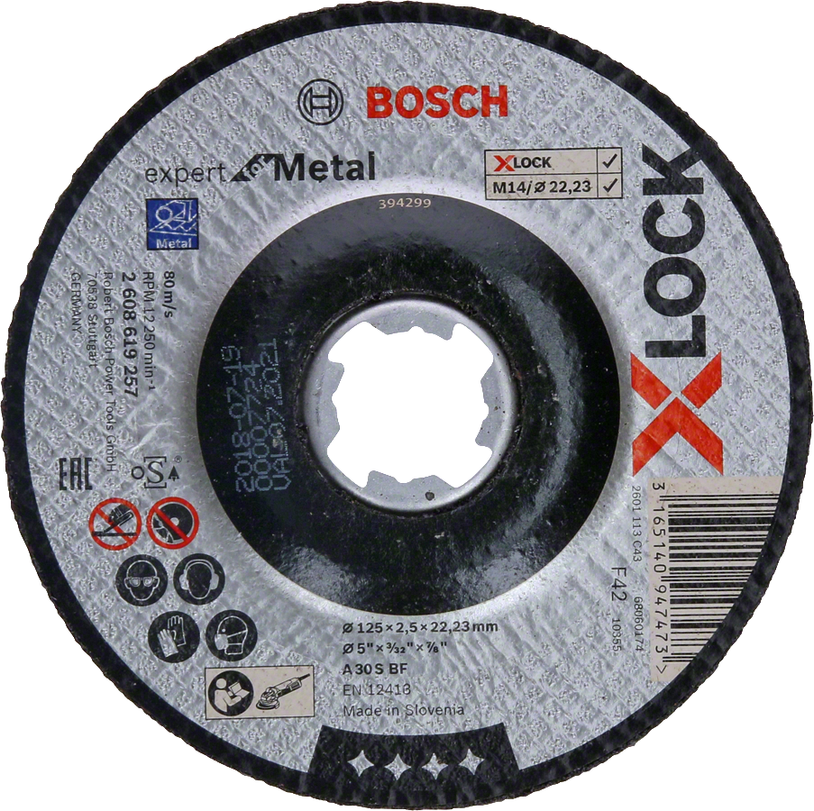 Bosch PRO Metal X-LOCK KesmeTaşı 125*2,5 mm Bomb.