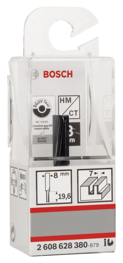 Bosch SDW Çift Oluklu Düz Freze Ucu 8*7*51 mm