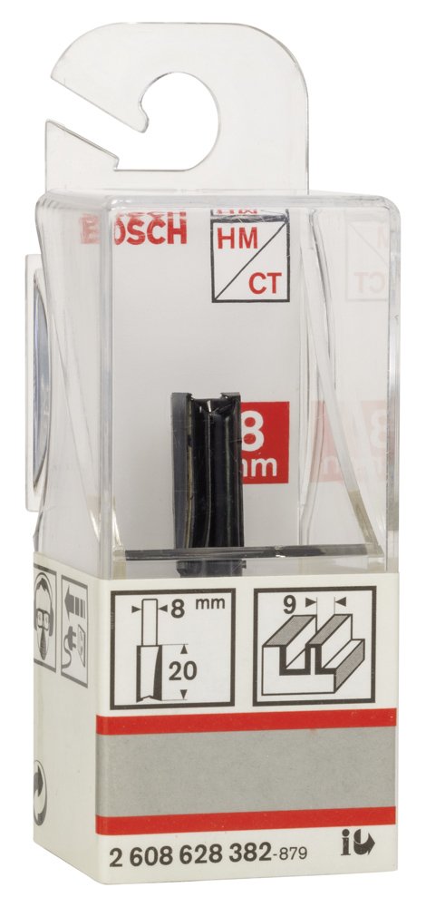 Bosch SDW Çift Oluklu Düz Freze Ucu 8*9*51 mm