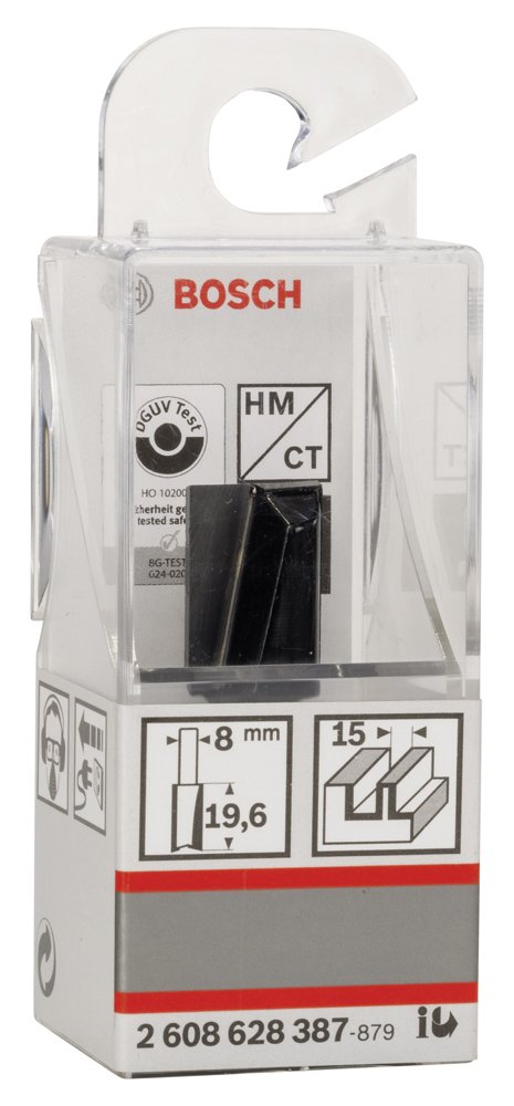 Bosch SDW Çift Oluklu Düz Freze Ucu 8*15*51mm