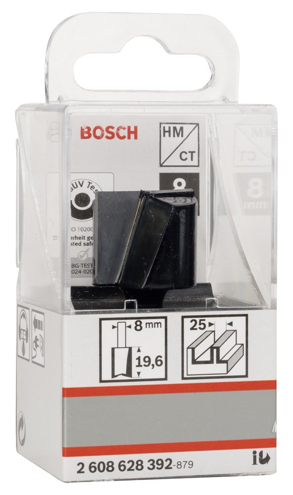 Bosch SDW Çift Oluklu Düz Freze Ucu 8*25*51mm