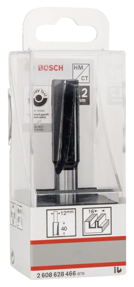 Bosch SDW Çift Oluklu Düz Freze Ucu 12*16*81mm