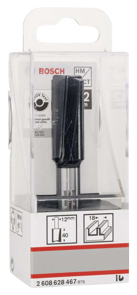 Bosch SDW Çift Oluklu Düz Freze Ucu 12*18*81mm