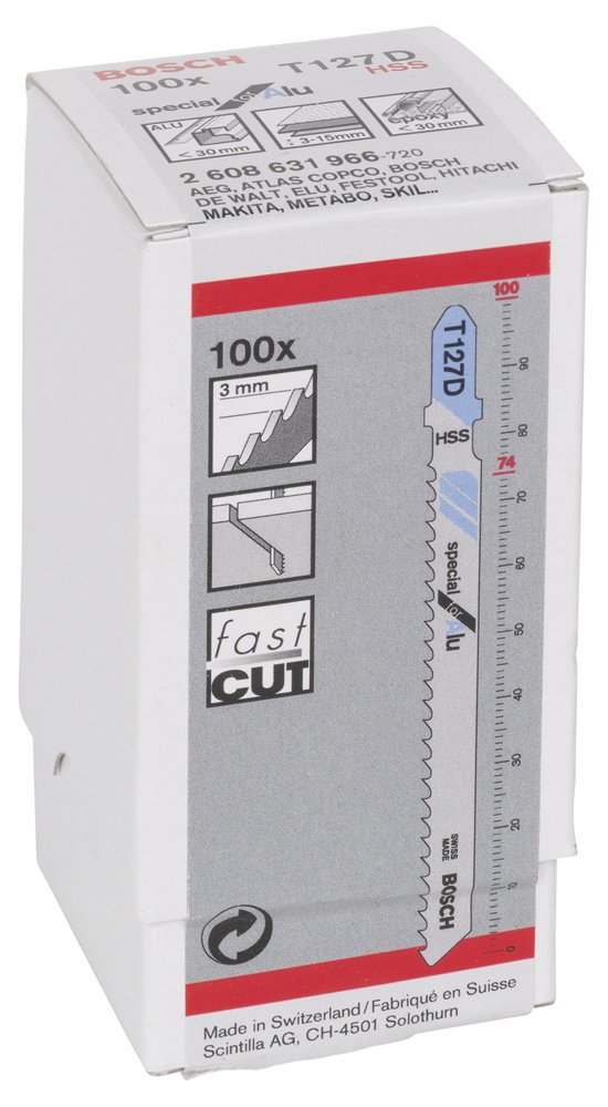 Bosch PRO Alu Dekupaj Bıçağı T127D 100lü