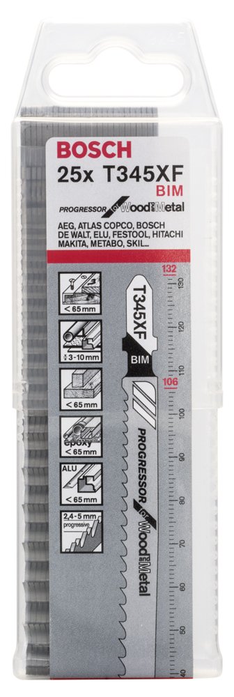 Bosch PRO Multi Material Dekupaj Bıçağı T345XF 25 li