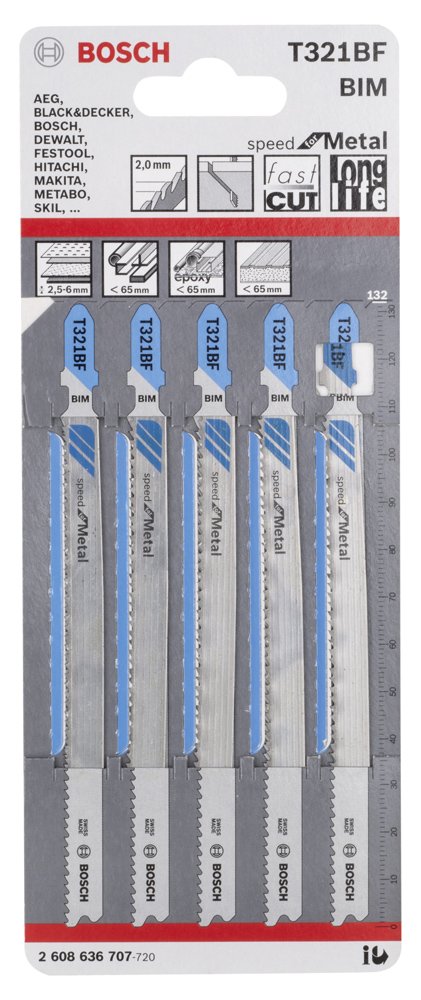 Bosch PRO Metal Pipes Dekupaj Bıçağı T321BF 5 li