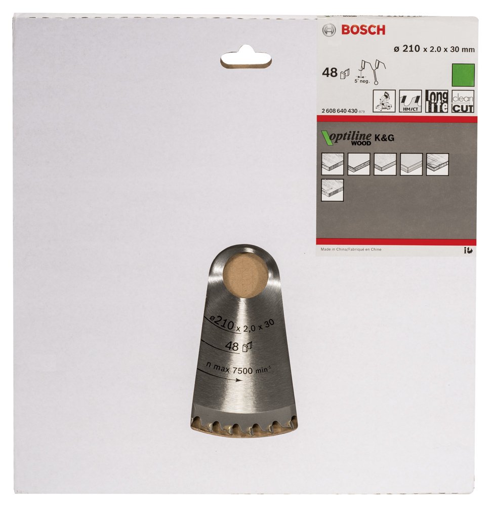 Bosch PRO Wood Daire Test. Bıç. 210*30 mm 48 D G