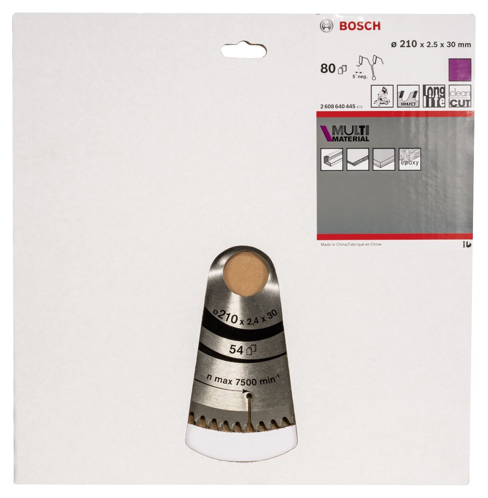 Bosch PRO MM Daire Test. Bıç. 210*30 mm 80 D G