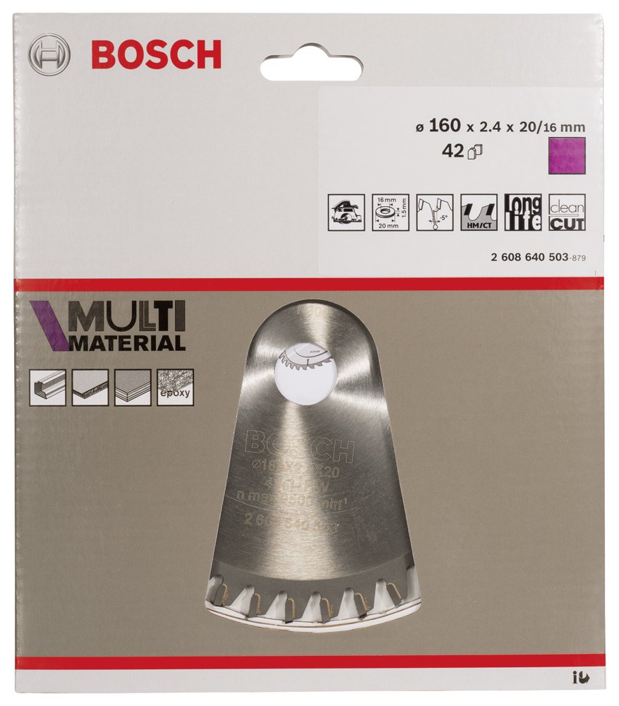 Bosch PRO MM Daire Test. Bıç. 160*20/16 mm 42 D E