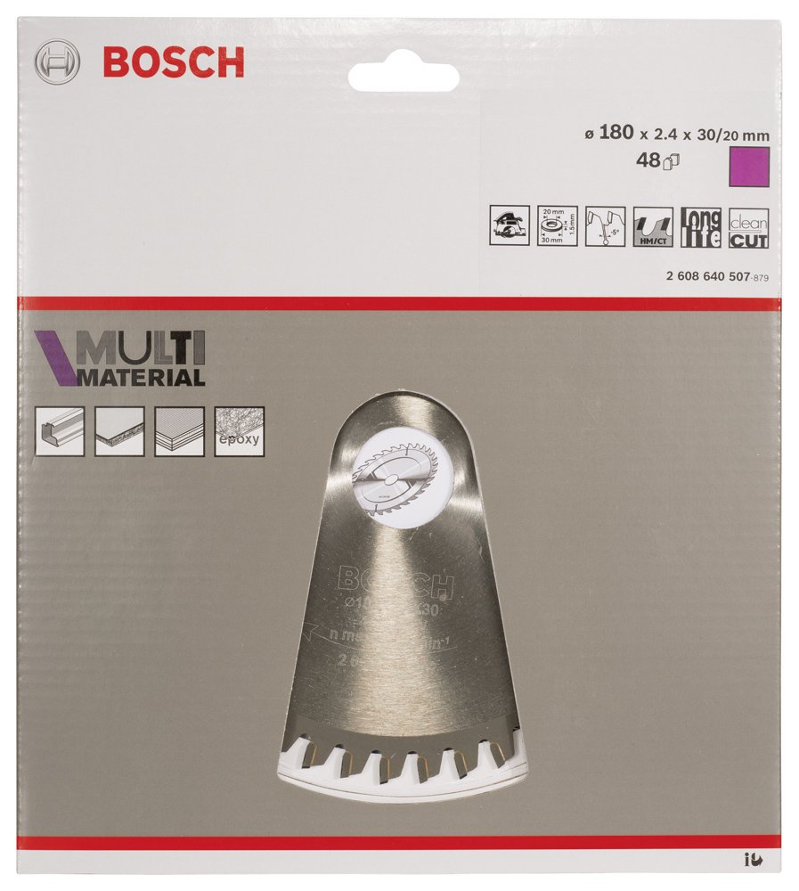 Bosch PRO MM Daire Test. Bıç. 180*30/20 mm 48 D E