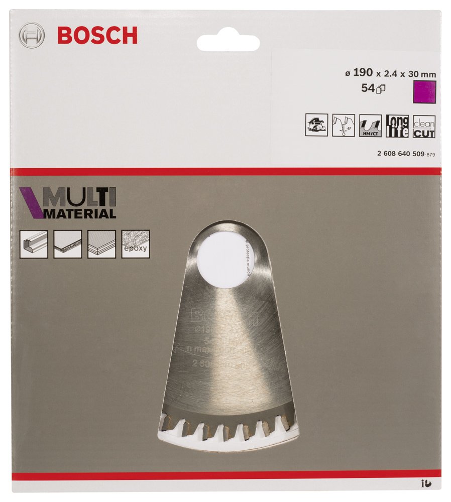 Bosch PRO MM Daire Test. Bıç. 190*30 mm 54 D E