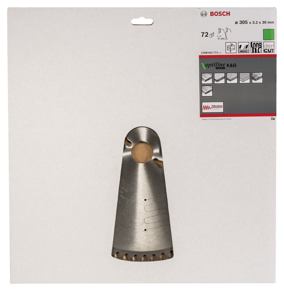 Bosch PRO Wood Daire Test. Bıç. 305*30 mm 72 D T