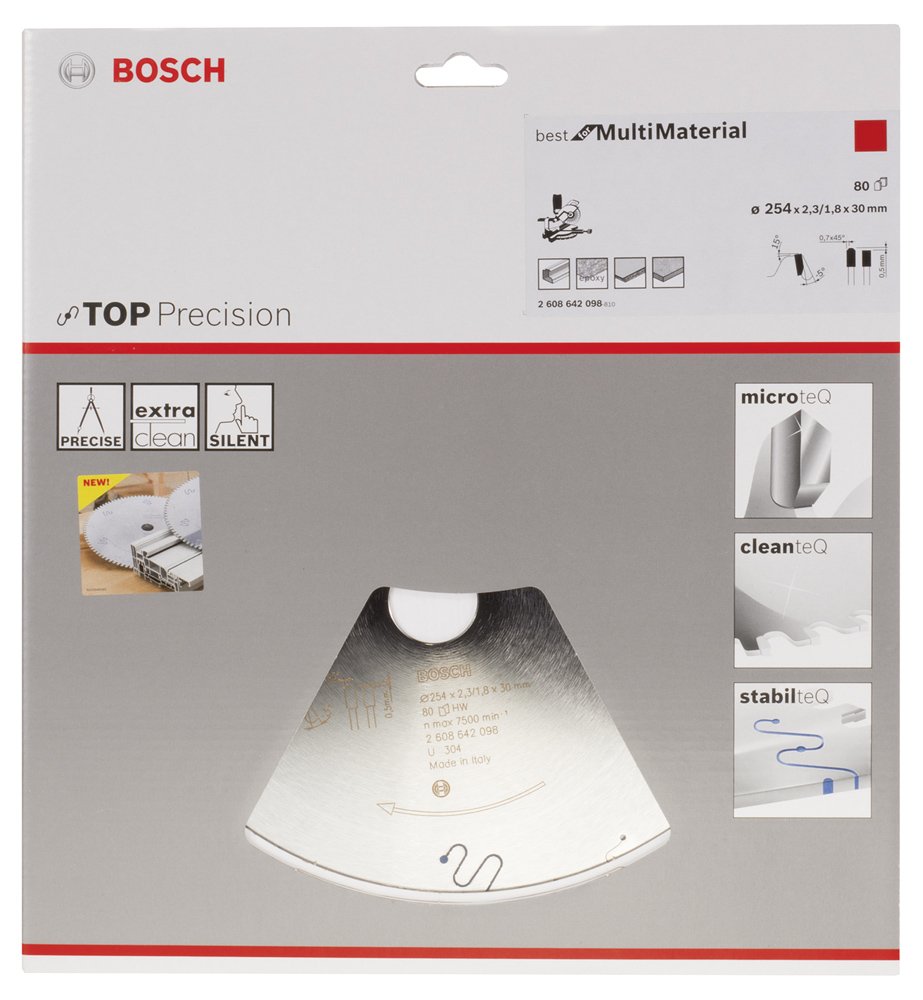 Bosch BMM Daire Test. Bıç. 254*30 mm 80 D G