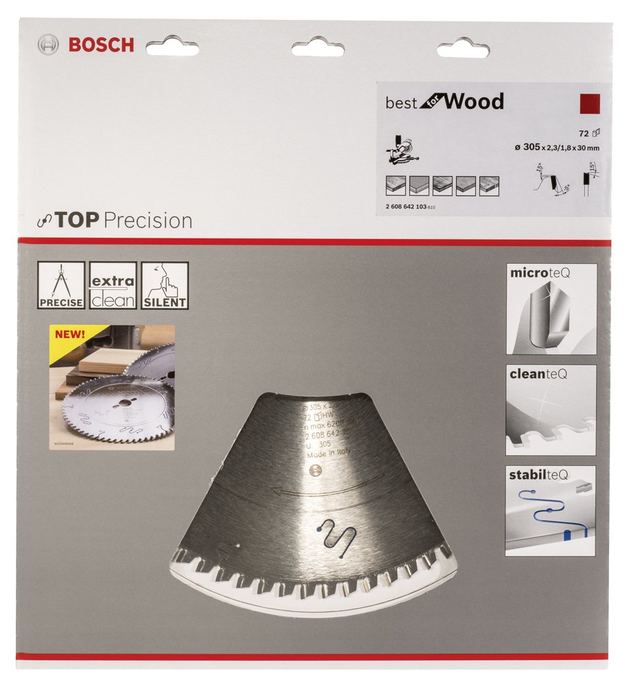 Bosch BFW Daire Test.Bıç. 305*30 mm 72 D G