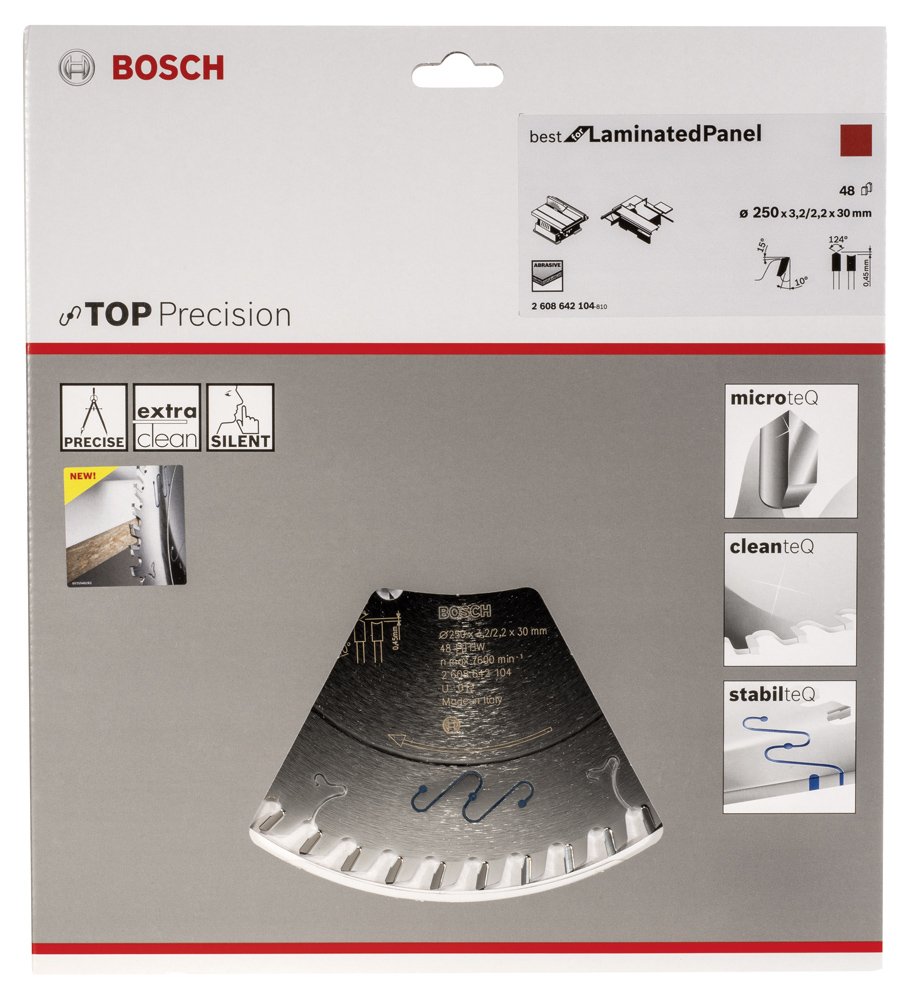 Bosch BLP Daire Test.Bıç Abr 250*30 mm 48 D T