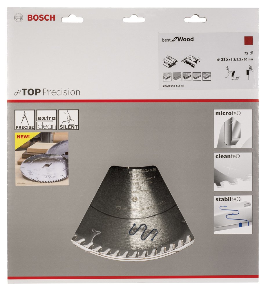 Bosch BFW Daire Test.Bıç. 315*30 mm 72 D T