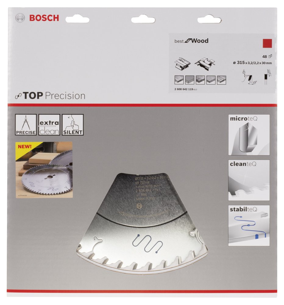 Bosch BFW Daire Test.Bıç. 315*30 mm 48 D T