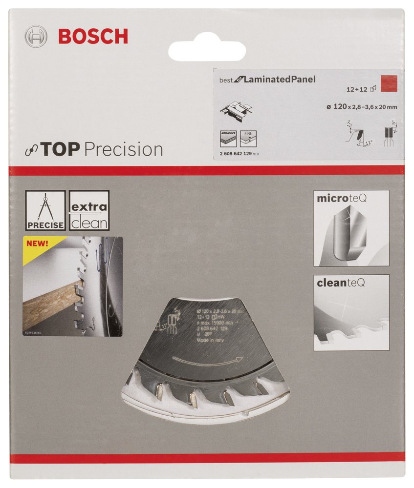 Bosch BLP Daire Test.Bıç. Çiz.120*20 mm12+12 D