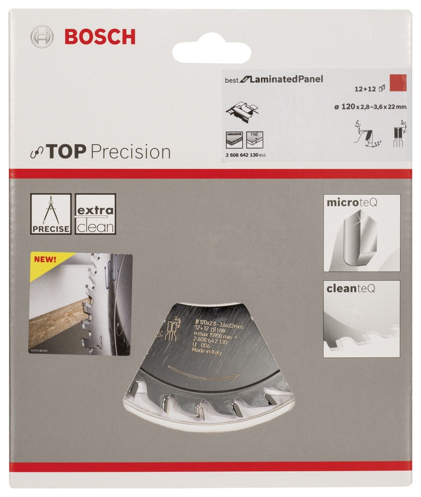 Bosch BLP Daire Test.Bıç. Çiz.120*22 mm12+12 D