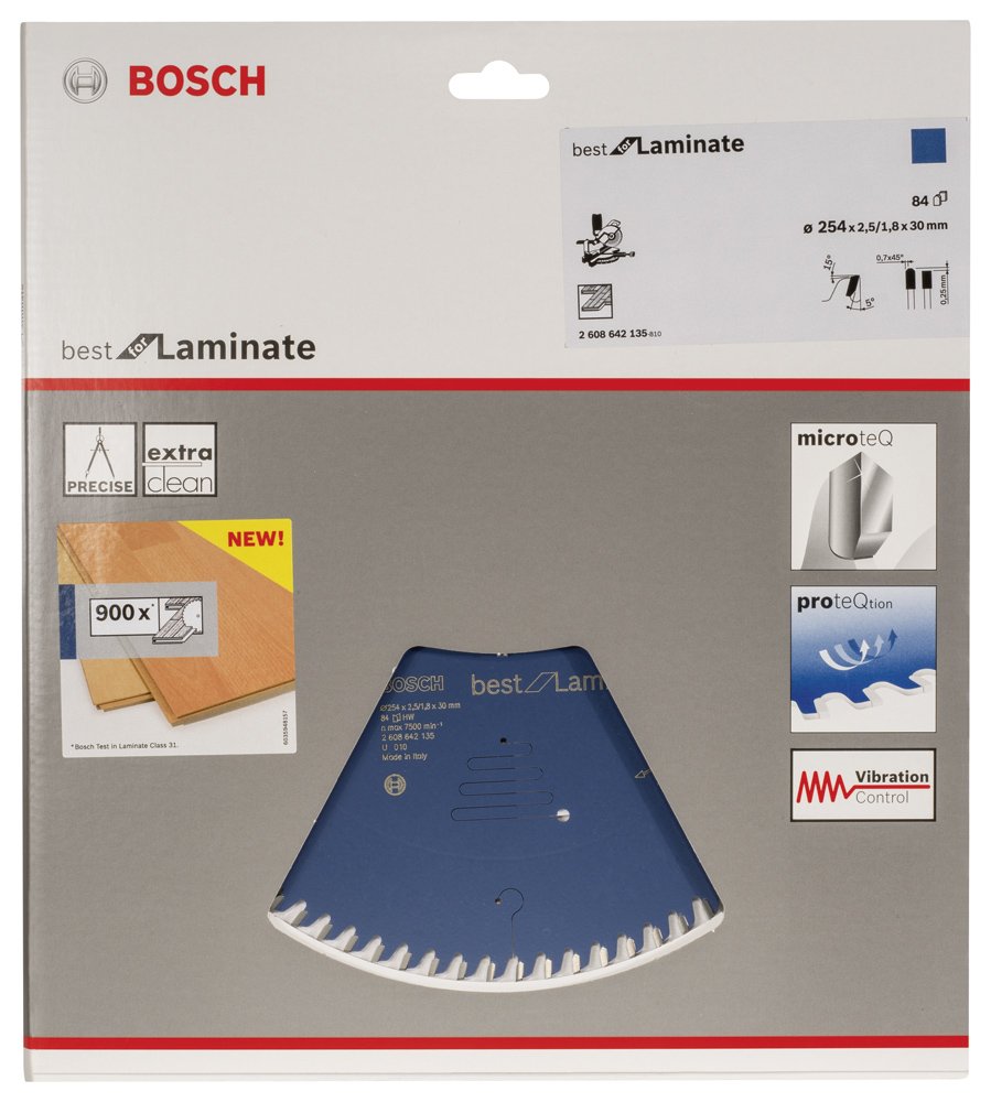 Bosch BL Daire Test. Bıç. 254*30 mm 84 D G