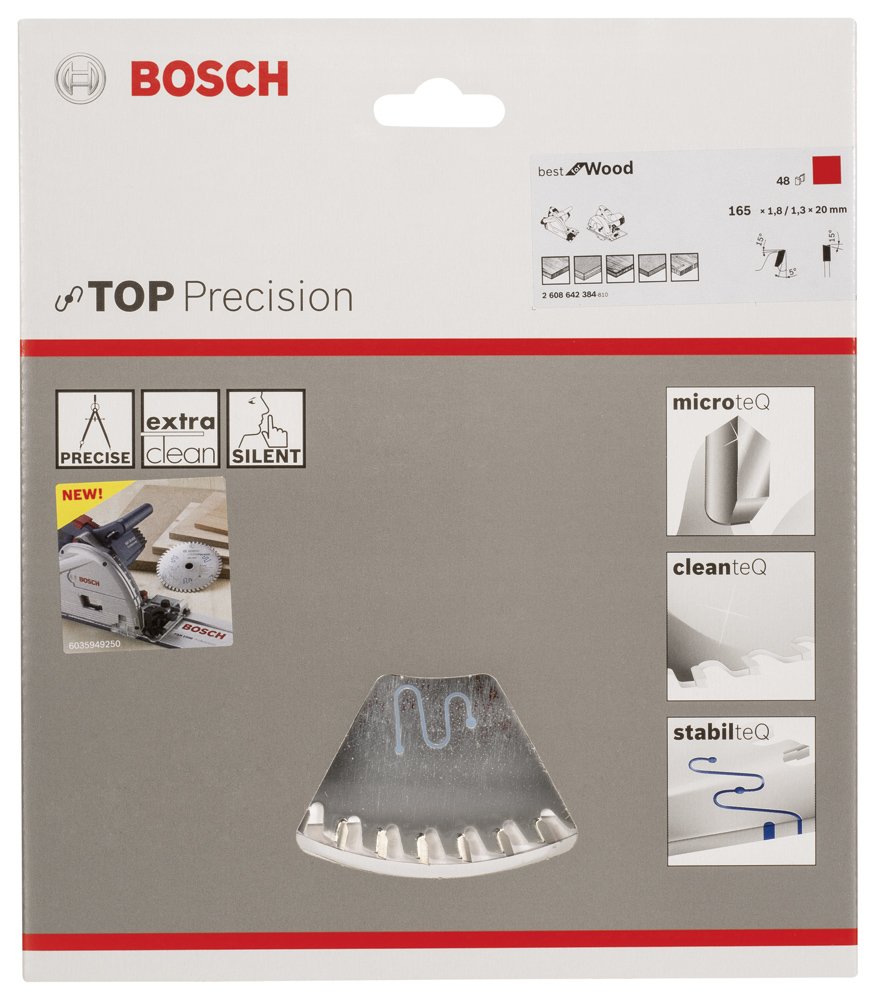 Bosch BFW Daire Test.Bıç. 165*20 mm 48 D E