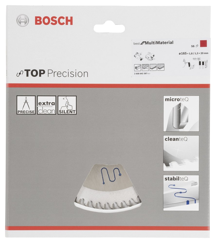 Bosch BMM Daire Test. Bıç. 165*20 mm 56 D E