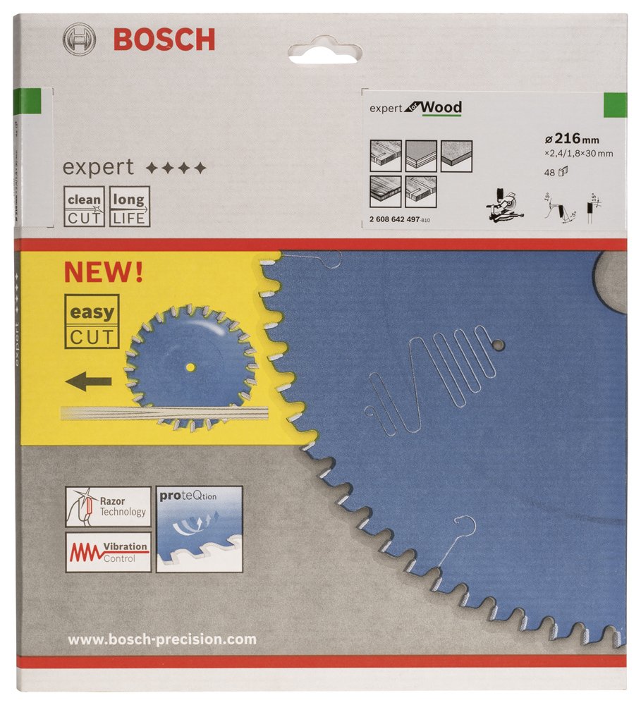 Bosch EXW Daire Test. Bıç. 216*30 mm 48 D G