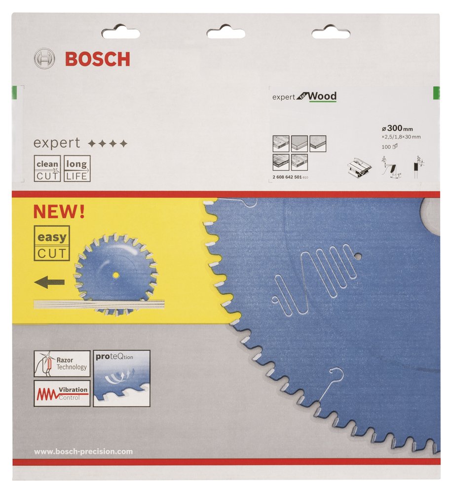 Bosch EXW Daire Test. Bıç. 300*30 mm 100 D T