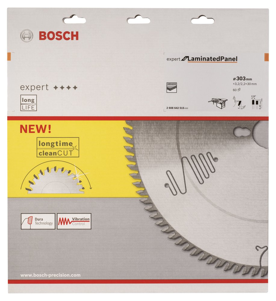 Bosch EXLP Daire Test. Bıç. 303*30 mm 60 D T