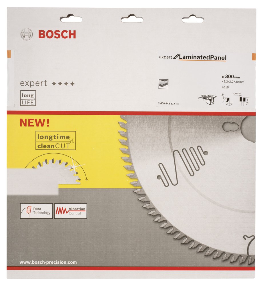 Bosch EXLP Daire Test. Bıç. 300*30 mm 96 D T
