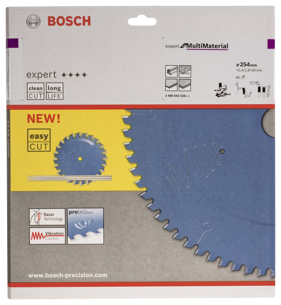 Bosch EXMM Daire Test. Bıç. 254*30 mm 80 D G