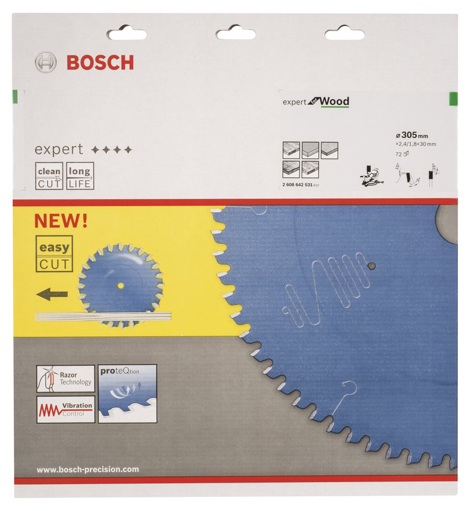 Bosch EXW Daire Test. Bıç. 305*30 mm 72 D G