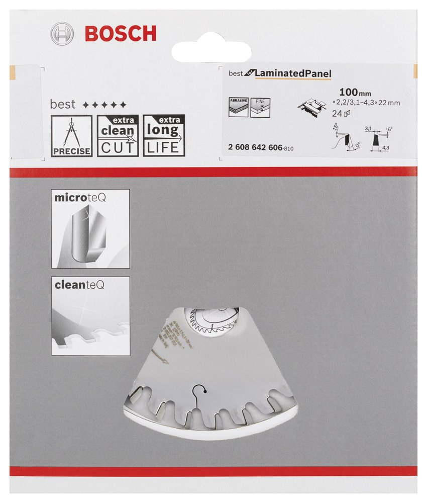Bosch BLP Daire Test.Bıç. Çiz. 100*22 mm 24 D