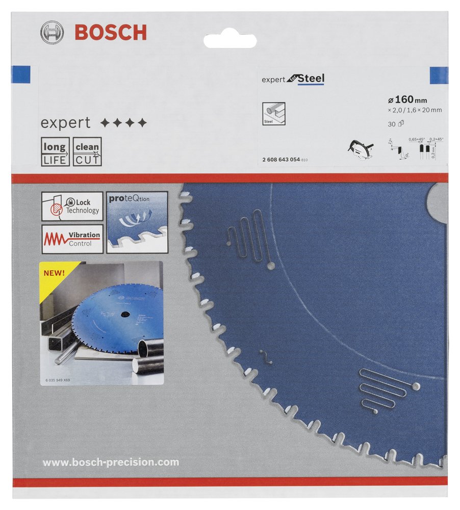 Bosch EXST Daire Test. Bıç. 160*20 mm 30 D E